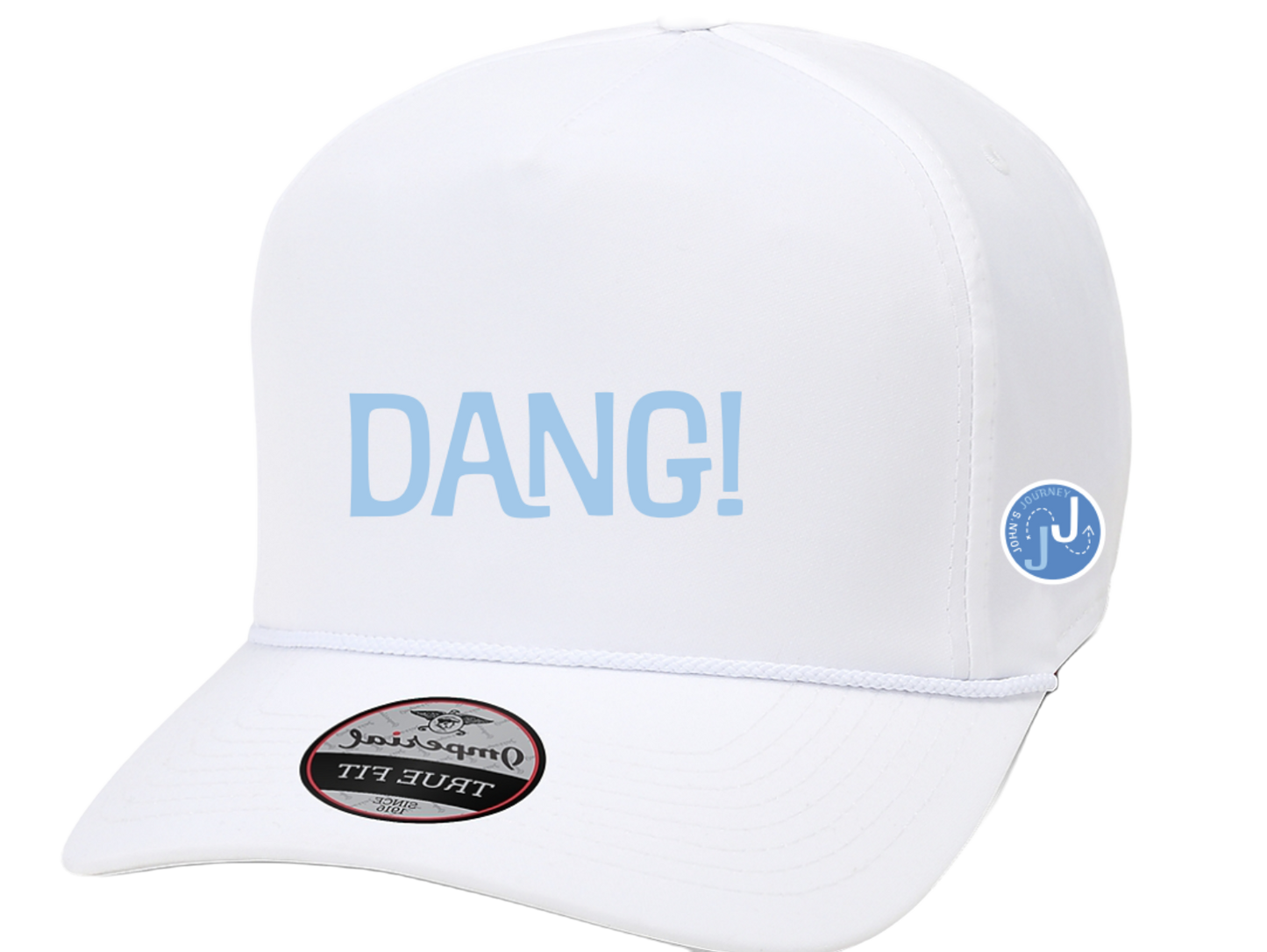 All White "Dang" Hat
