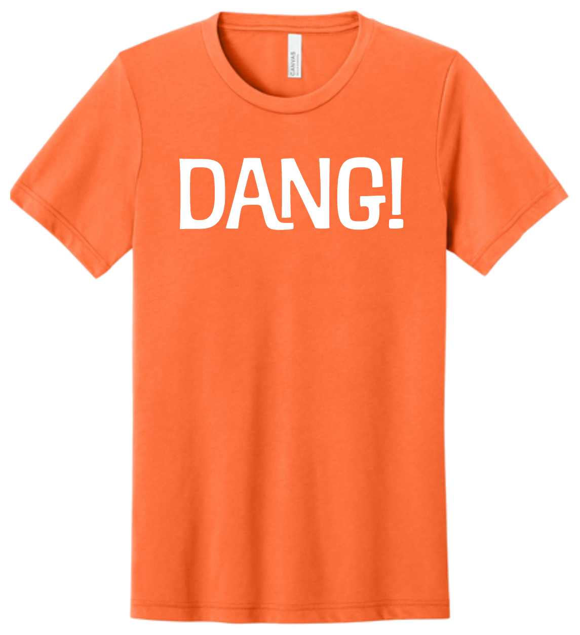 "Dang!" T-shirt - Orange and White